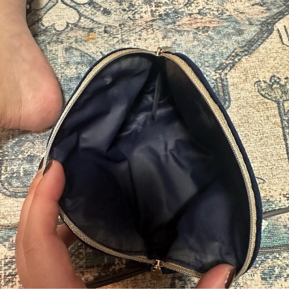 Dior Velvet Midnight Blue Clutch / Cosmetic Bag - Picture 6 of 6